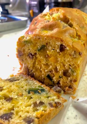 熟してない南瓜と栗でパウンドケーキ-レシピのメイン写真