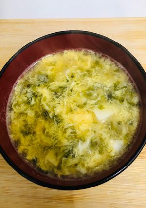 簡単美味しいアオサのかき玉汁★お吸い物-レシピのメイン写真