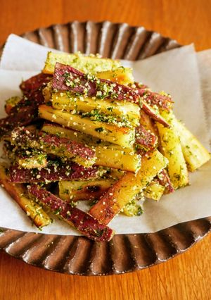 さつまいもでやみつき！のり塩チーズポテト-レシピのメイン写真