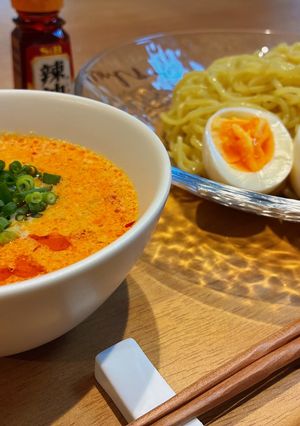 ごまドレで簡単！濃厚坦々風つけ麺-レシピのメイン写真