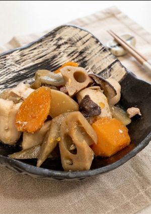 ホットクック！筑前煮 煮物 冷凍里芋使用-レシピのメイン写真