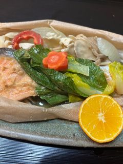鮭とキノコの包み蒸し-レシピのメイン写真