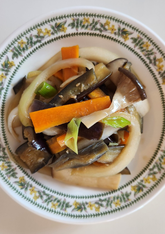 シャキシャキしたナスと野菜の炒め-レシピのメイン写真