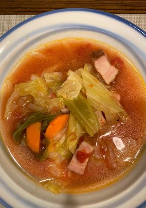 ミネストローネ(ベーコンとトマト)-レシピのメイン写真