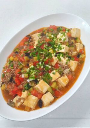 夏野菜たっぷりの麻婆豆腐-レシピのメイン写真