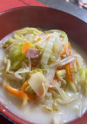 ８時間炊いたみたいな豚骨風ちゃんぽん-レシピのメイン写真