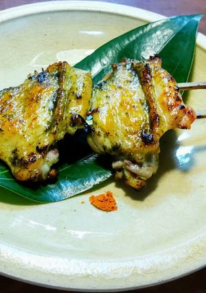 美味しい手羽中いかだ串　蓼酢ソース焼き-レシピのメイン写真