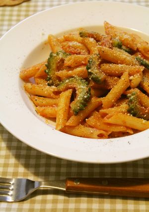 ゴーヤとベーコンのペンネ☆ナポリタン-レシピのメイン写真