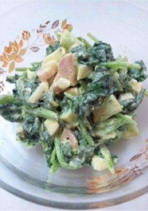 ほうれん草のカレーマヨサラダ-レシピのメイン写真
