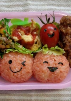 いないいないばぁ！のトマトちゃん弁当♡-レシピのメイン写真