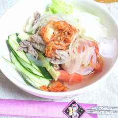 ●韓国だしの牛しゃぶサラダそうめん●-レシピのメイン写真