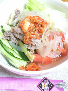 ●韓国だしの牛しゃぶサラダそうめん●-レシピのメイン写真
