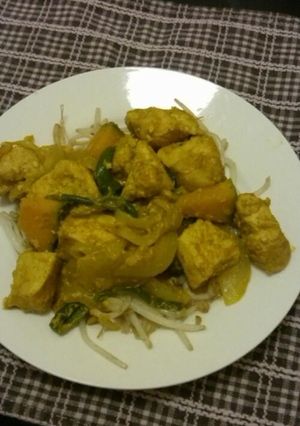 鶏肉のタンドリーチキン風炒め-レシピのメイン写真