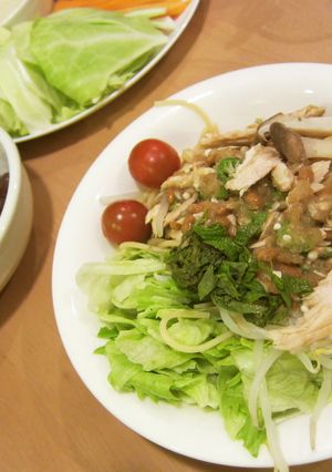 食欲無い時にも！！　おろし納豆素麺-レシピのメイン写真