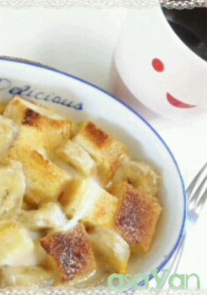 パンとバナナのおやつグラタン♪-レシピのメイン写真