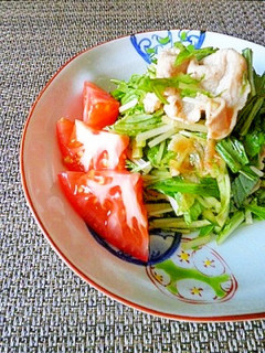 水菜と豚しゃぶのサラダ-レシピのメイン写真
