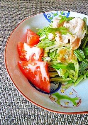 水菜と豚しゃぶのサラダ-レシピのメイン写真