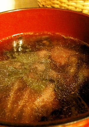 紫ハンダマのお味噌汁～血圧降下に～-レシピのメイン写真