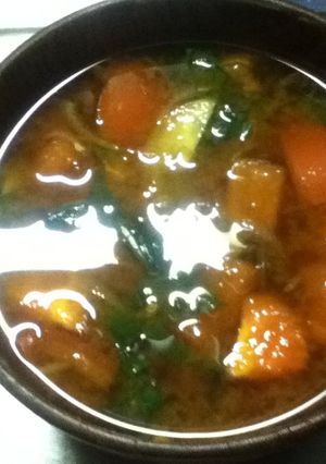 トマトの味噌汁　赤だしで夏にさっぱり-レシピのメイン写真