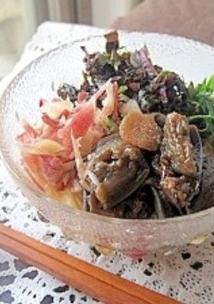 ナス生姜煮と薬味をたっぷり載せたそうめん-レシピのメイン写真