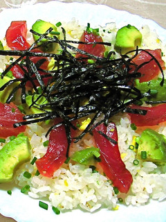 醤油麹づけまぐろとアボカドのちらし寿司-レシピのメイン写真
