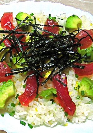 醤油麹づけまぐろとアボカドのちらし寿司-レシピのメイン写真