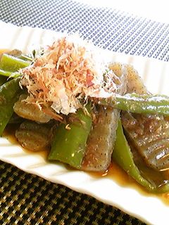 蒟蒻とピーマンの煮びたし♪-レシピのメイン写真