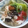 夏のランチに★冷やしスープかけサラダご飯
