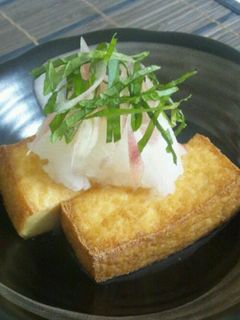 香ばしい♪焼き厚揚げの大根おろしのせ-レシピのメイン写真
