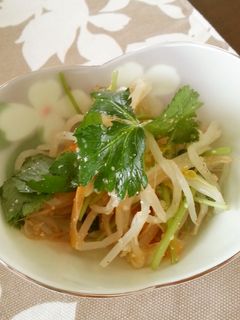もやしとにんじんみつばのごま酢あえ-レシピのメイン写真