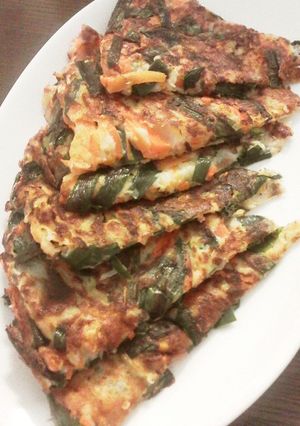 チヂミ？お好み焼き？ふわとろ野菜のお焼き-レシピのメイン写真