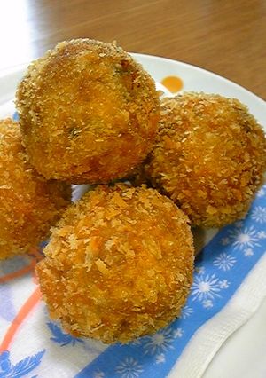 ポテサラ＆かぼちゃ☆ころころコロッケ-レシピのメイン写真