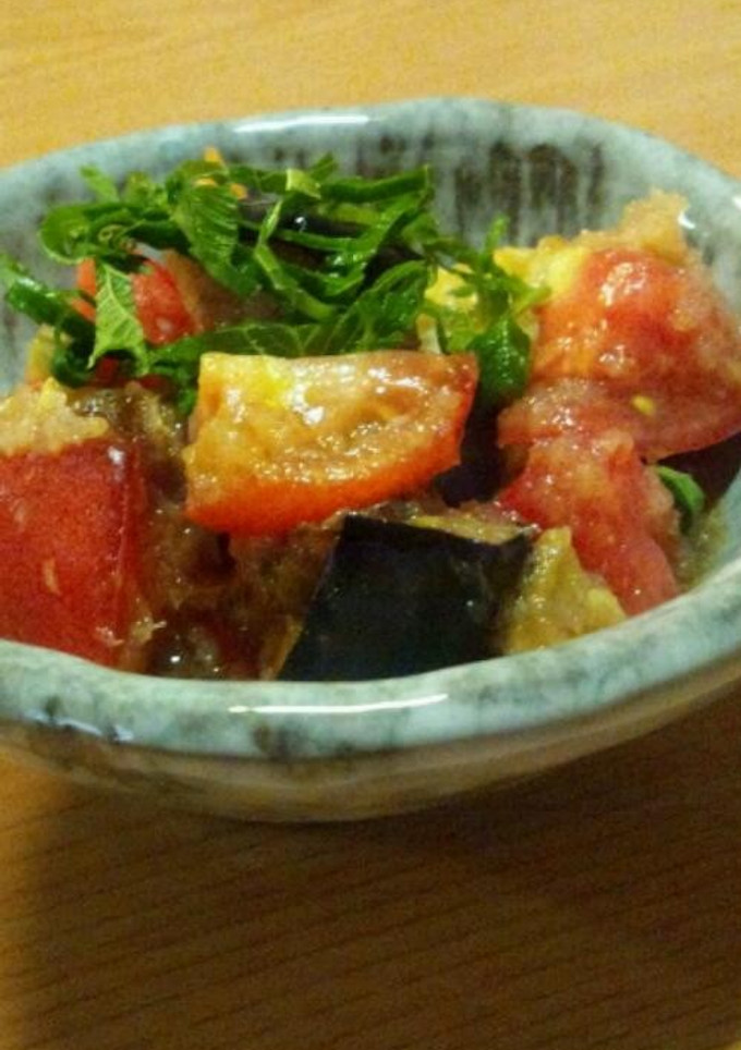 米茄子とトマトのさっぱりおろしあえ-レシピのメイン写真