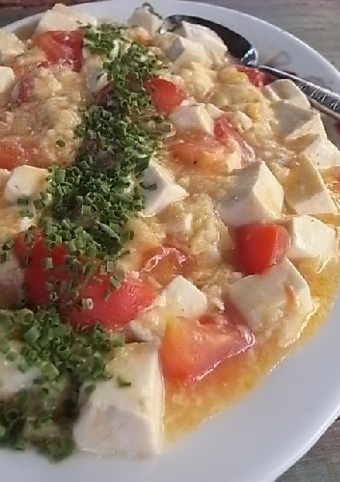 豆腐とトマトのあっさり卵とじ-レシピのメイン写真