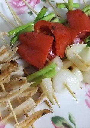 塩麹で野菜の旨味串焼き-レシピのメイン写真