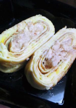 卵焼きにツナマヨ(ﾟ∀ﾟ)♡-レシピのメイン写真