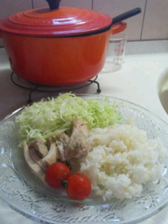 ルクルーゼで簡単☆海南鶏飯-レシピのメイン写真