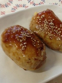 簡単すぎ!モチモチ肉巻きおにぎり-レシピのメイン写真