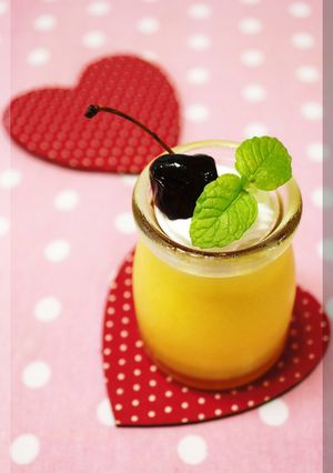* 爽やか❤ オレンジのふるふるプリン♪-レシピのメイン写真