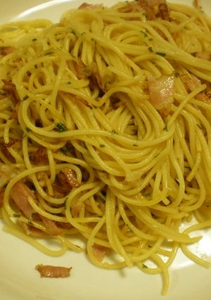 ベーコンとバジルのパスタ-レシピのメイン写真