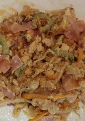 ゴーヤのマヨつゆ味トロトロ卵-レシピのメイン写真