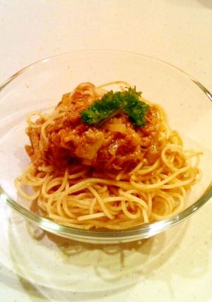 冷でも温でも、ツナのトマトパスタソース♪-レシピのメイン写真