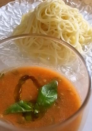 ガスパチョ仕立てのつけカッペリーニ-レシピのメイン写真