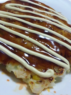ふわふわ〜♪なツナコーンお好み焼き-レシピのメイン写真