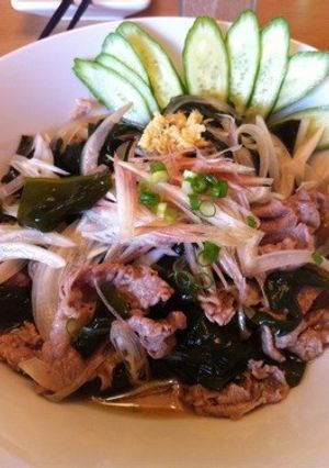 わかめと牛肉の冷しゃぶ酢の物☆夏に◎-レシピのメイン写真