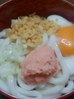 温玉たらこうどん-レシピのメイン写真