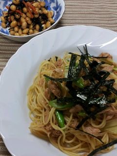 ☆簡単☆ネギとツナの和風パスタ-レシピのメイン写真