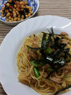 ☆簡単☆ネギとツナの和風パスタ-レシピのメイン写真