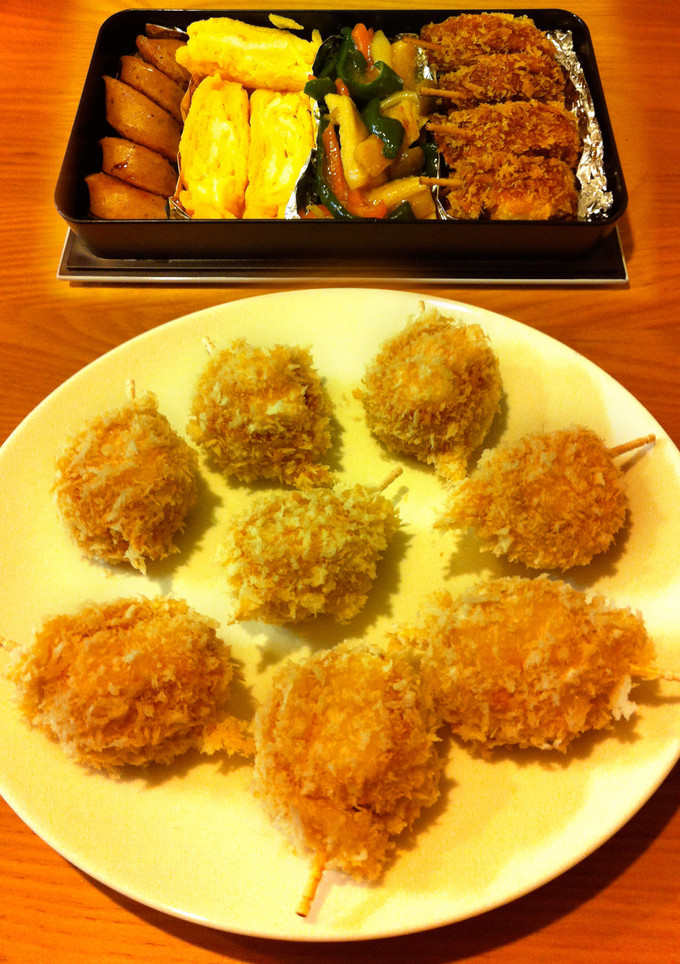 お弁当に◎チーズとちくわのくるくるフライ-レシピのメイン写真