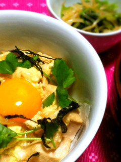 鶏ムネ肉でふっくら親子丼-レシピのメイン写真